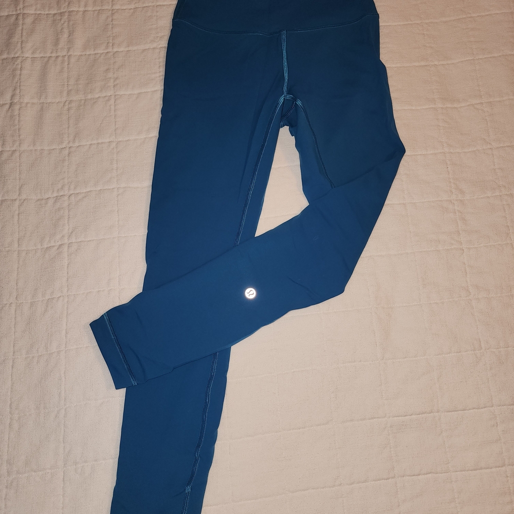 Wunder Train High Rise Tight 25" Hawaiian Blue Size 4 - Picture 2 of 2